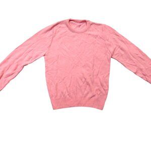 Vintage 1940s-1950s Light Pink Long Sleeve Knit Crewneck Sweater